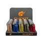 Clickit - Torch Lighter - Multi Color Shiny w/ Cigar Puncher - 25ct
