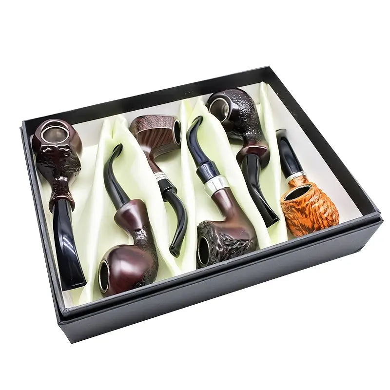 HP - 6ct - Wooden Pipe - Asst