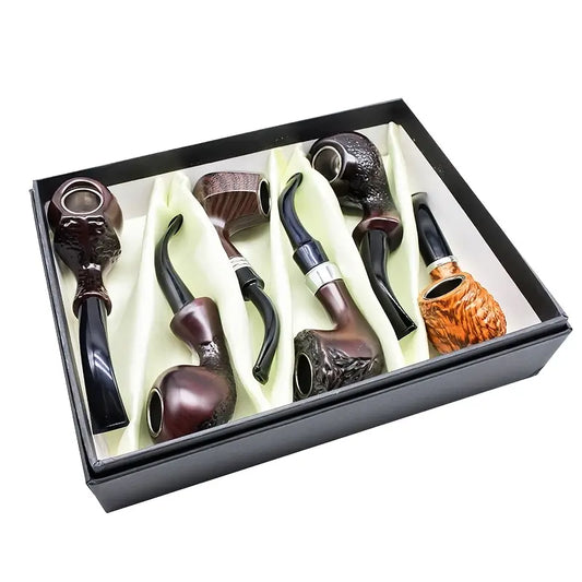 HP - 6ct - Wooden Pipe - Asst