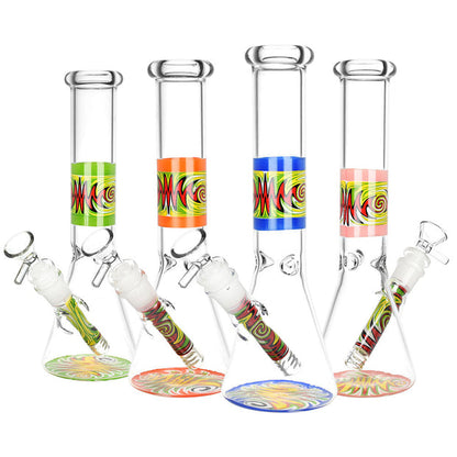 WP - Line Work Beaker w/ Matching Downstem - Assorted Colors