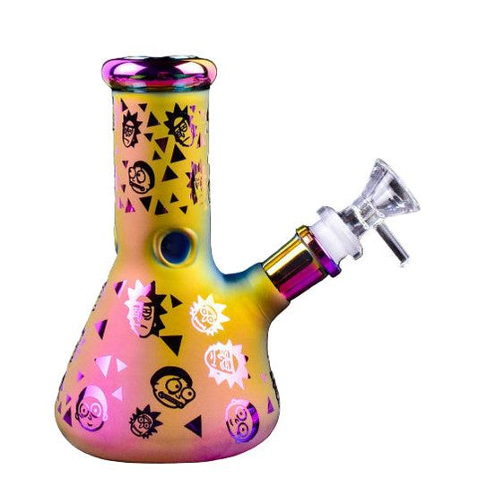 WP - 6.5" Patterned Frosted Beaker - Asst