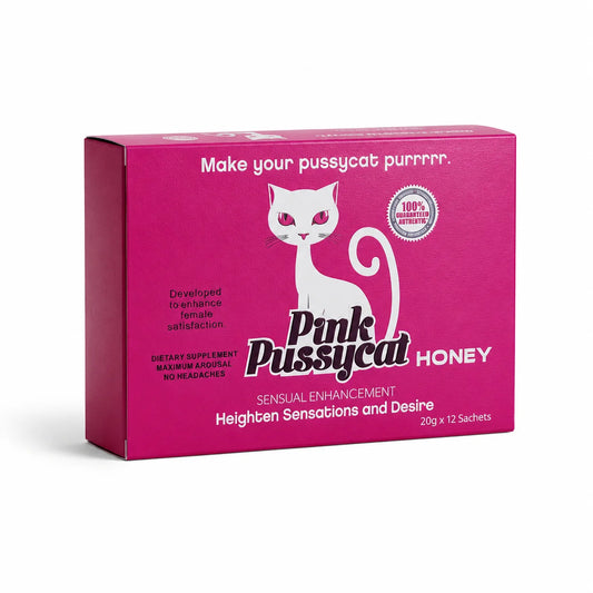 Pink Pussycat - Sexual Enhancement Honey Sachets - 12ct