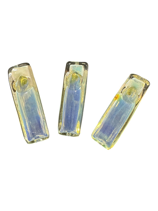 Iridescent Glass Chillum Pipes