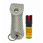 Pepper Spray Keychain - White Bling - 1/2oz