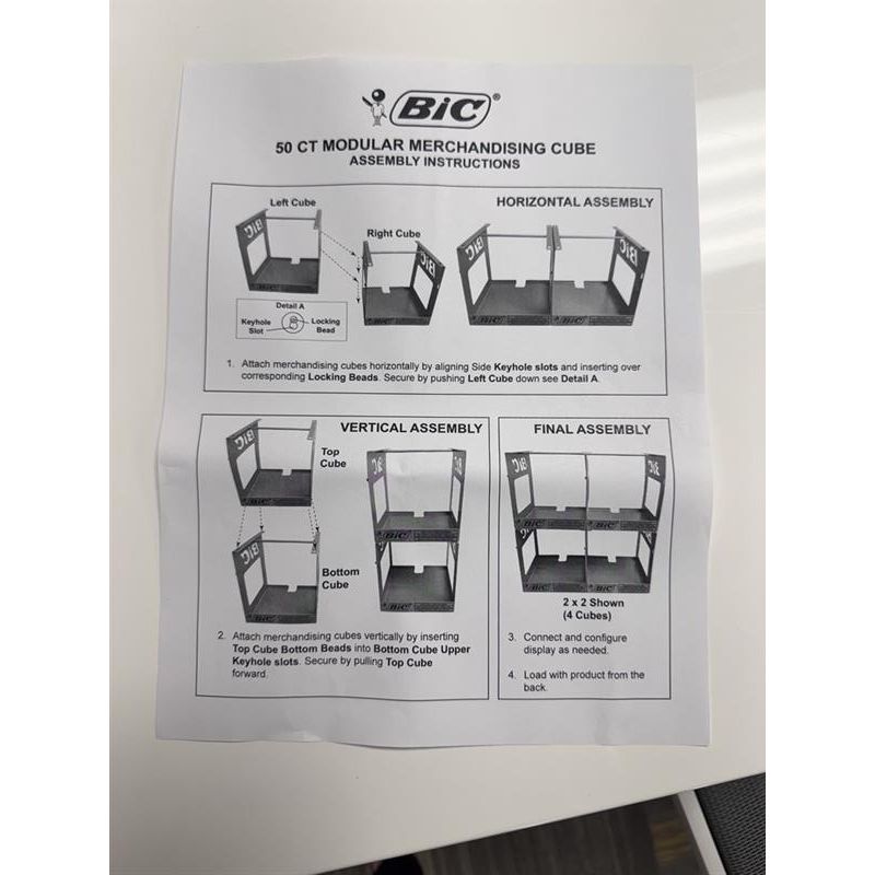 Bic Lighter Display - 4-Tier Metal CD