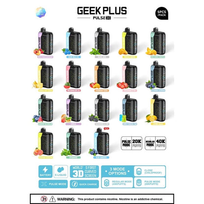 Geek Plus Pulse X 5% - 18ml - 5ct