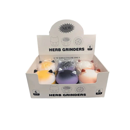 Grinders - 4pc 70mm Cat Face Design - 6ct [ #8 ]