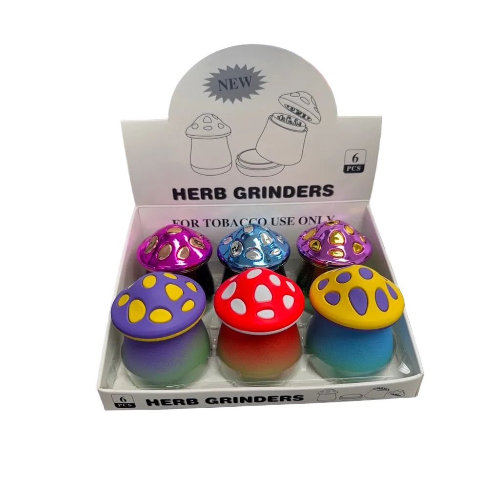 Grinders - Small Mushroom Design - 6ct [ #34 ]