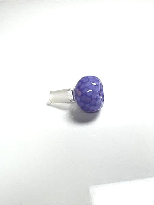 Custom Glass Bowl - 14mm - Purple Slyme Honeycomb