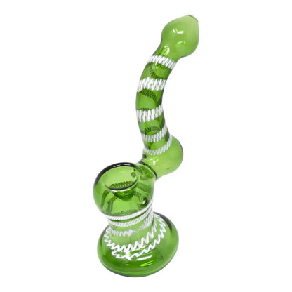 6-7" Assorted Color Tube Bubbler - 10ct Jar