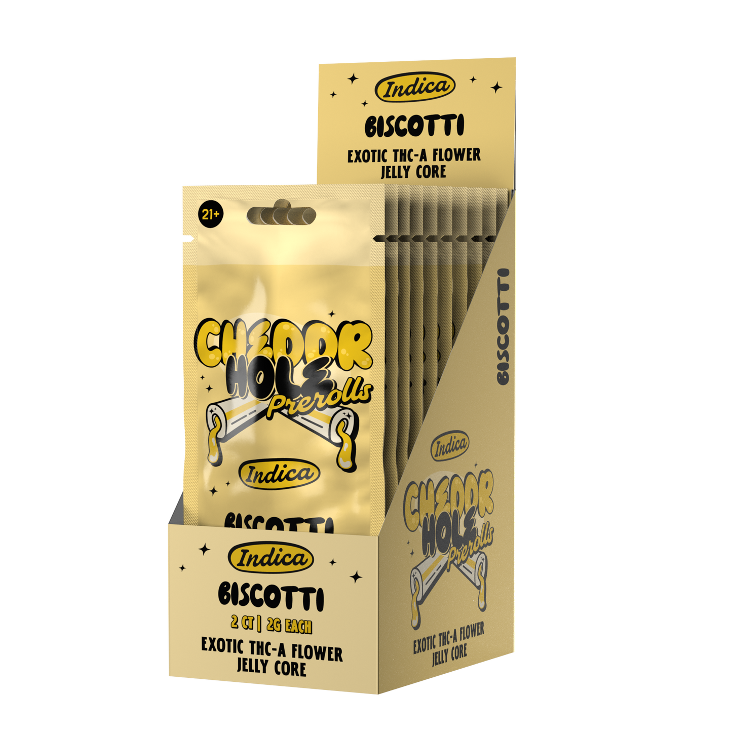 Cheddr 2g Preroll Hash Holes - 2pk - 10ct