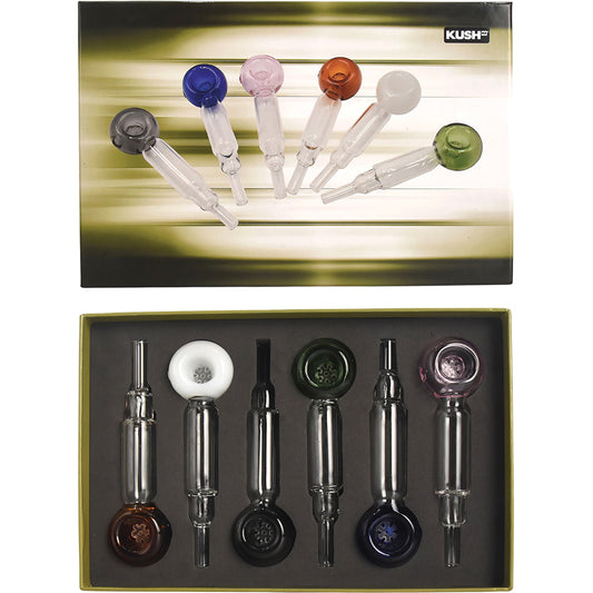Kush RX - Glass Pipes - Asst - 6ct