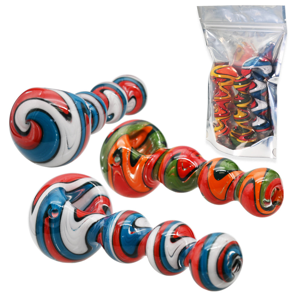 Hand Pipes - 5" Premium WigWag Art - 3ct
