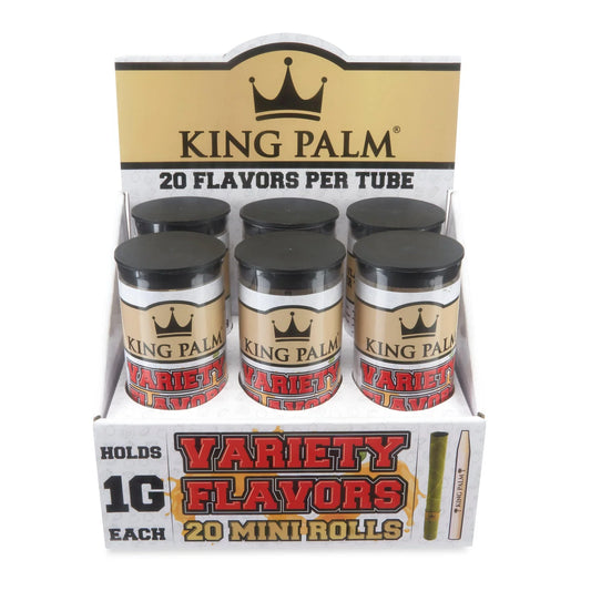 King Palm - Mini Cones - Assorted Variety Pack Display - 20pk - 6ct