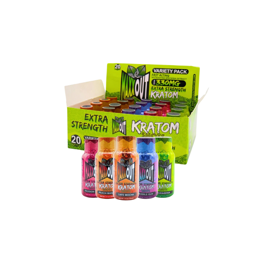 Maxx Out Kratom - Shots - 330mg - 30ml - 20ct