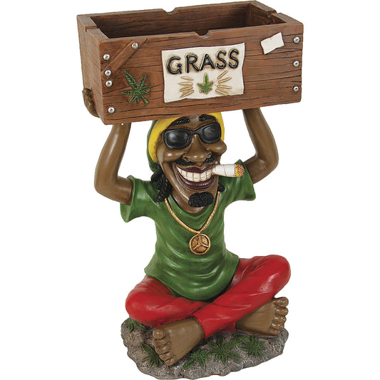 Ashtray - 18" Large Jamaican Man [ LT151 ] +