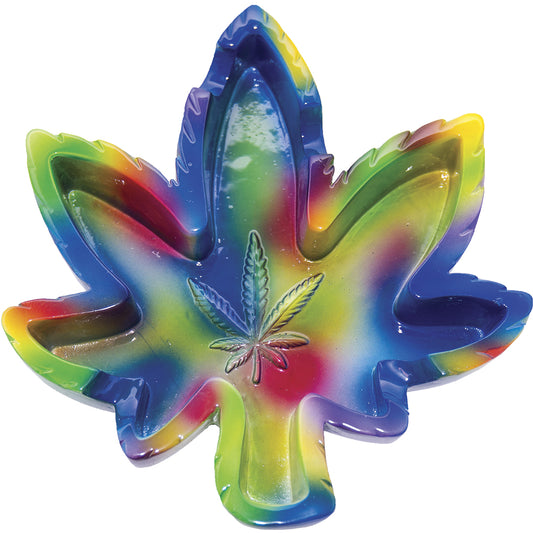 Fujima - Ashtray - 8ct - Tie Dye Poly Leaf