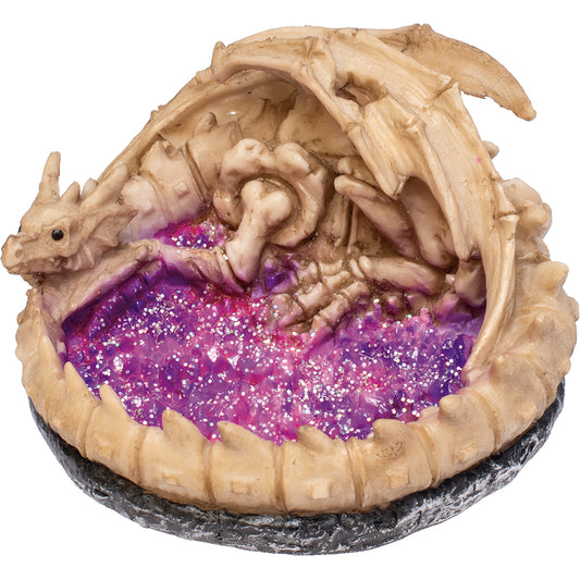 Fujima - Ashtray - 4.5" Bone Dragon Glitter Purple