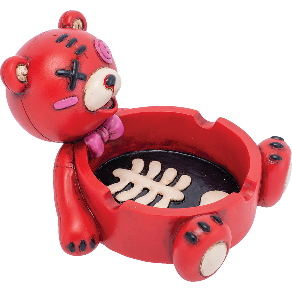 Fujima - Ashtray - 5.8" Red Zombie Bear