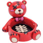 Fujima - Ashtray - 5.8" Red Zombie Bear