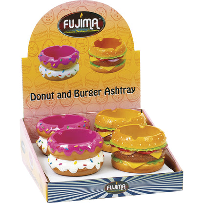 Fujima - Ashtray - 4ct - Poly Donut & Burger