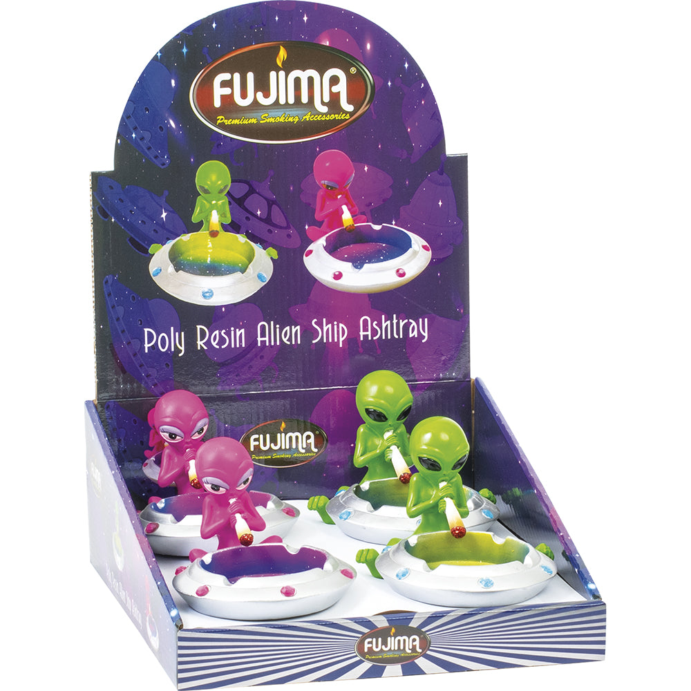 Fujima - Ashtray - 4ct - Smoking Alien