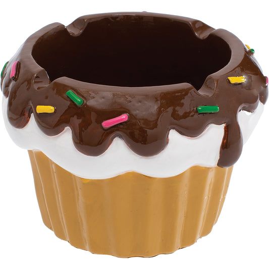 Fujima - Ashtray - Cupcake Polystone - Asst - 4ct [ LT418 ]
