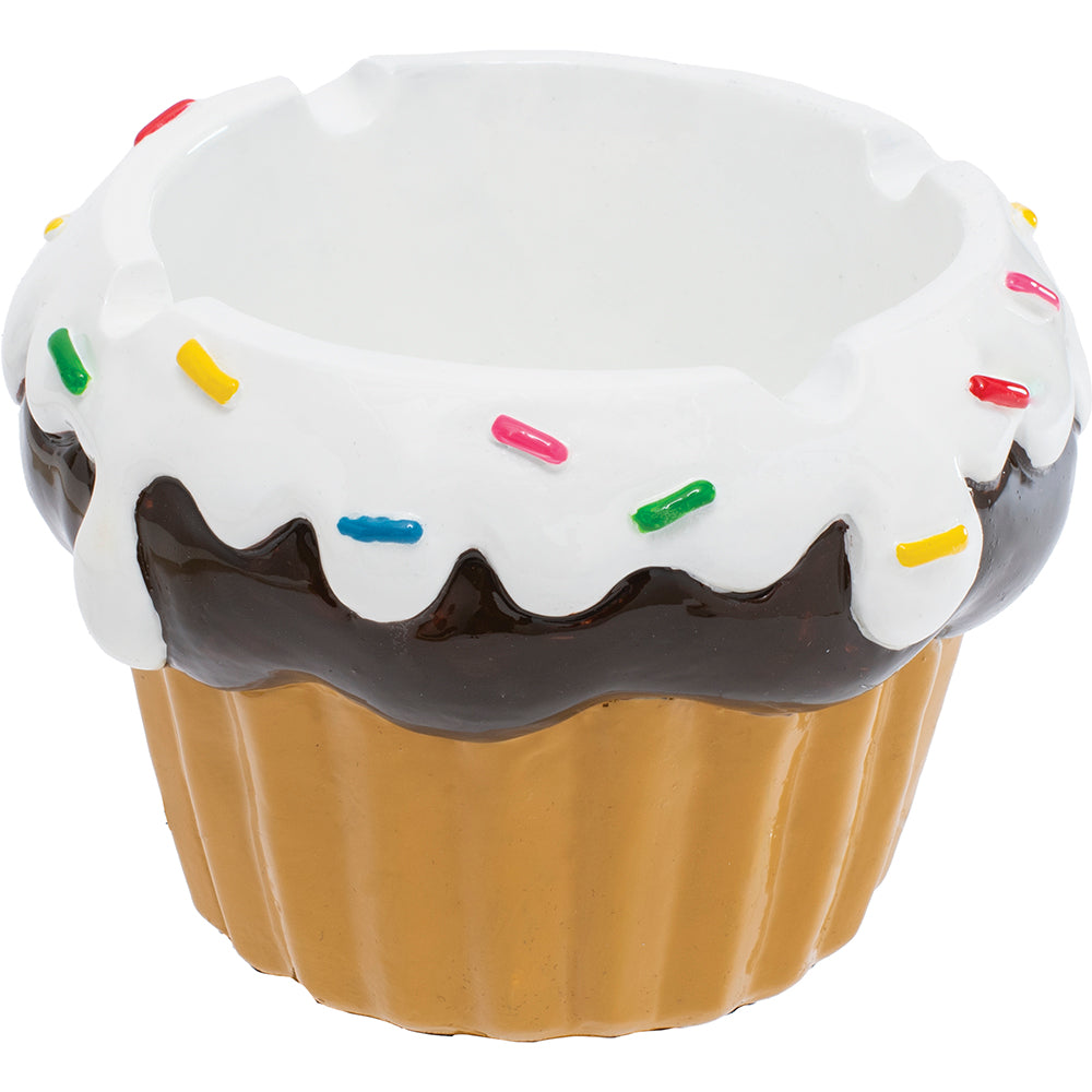 Fujima - Ashtray - Cupcake Polystone - Asst - 4ct [ LT418 ]