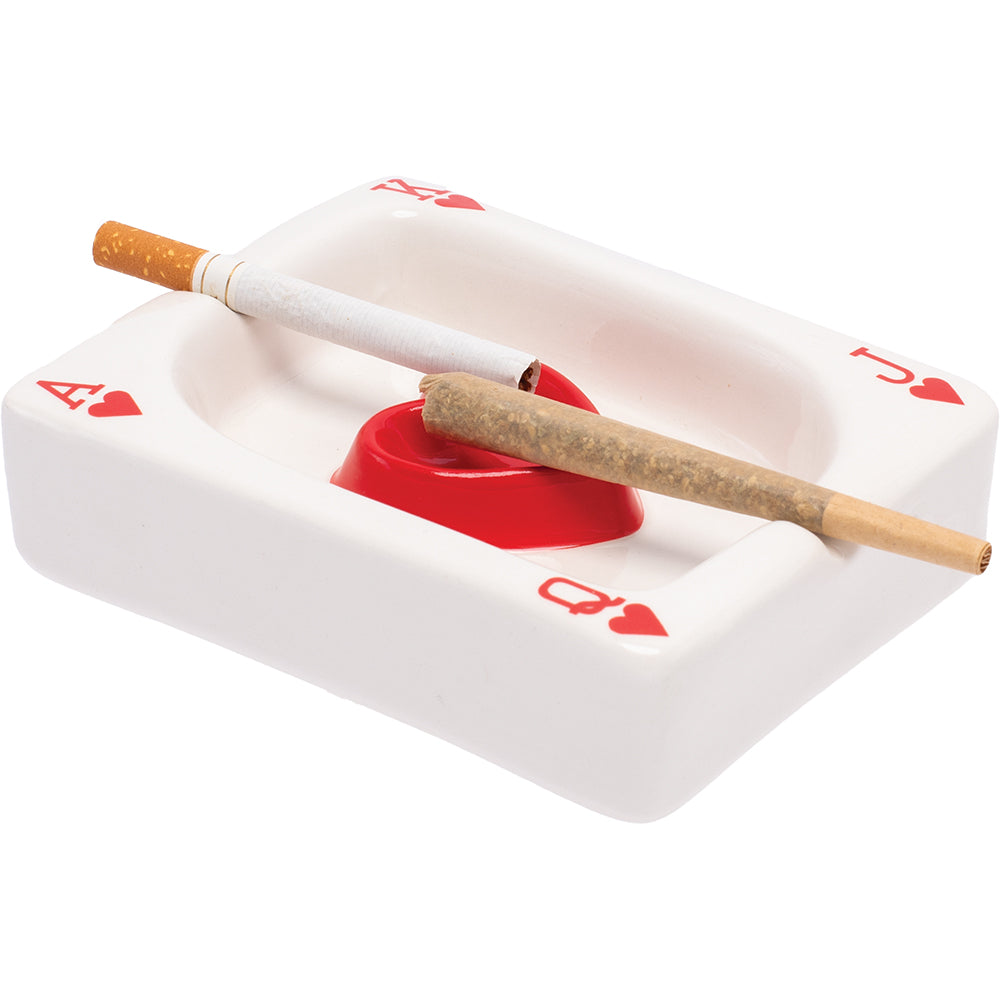 Fujima - Ashtray - 4ct - 5" Poker Card