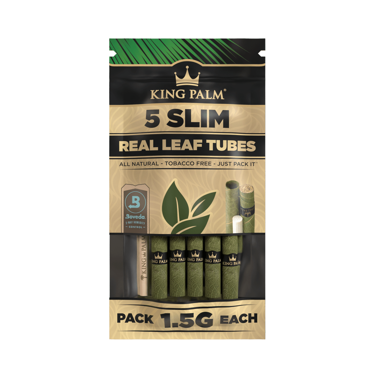 King Palm - Cones - Slim - 5pk - 15ct - Natural