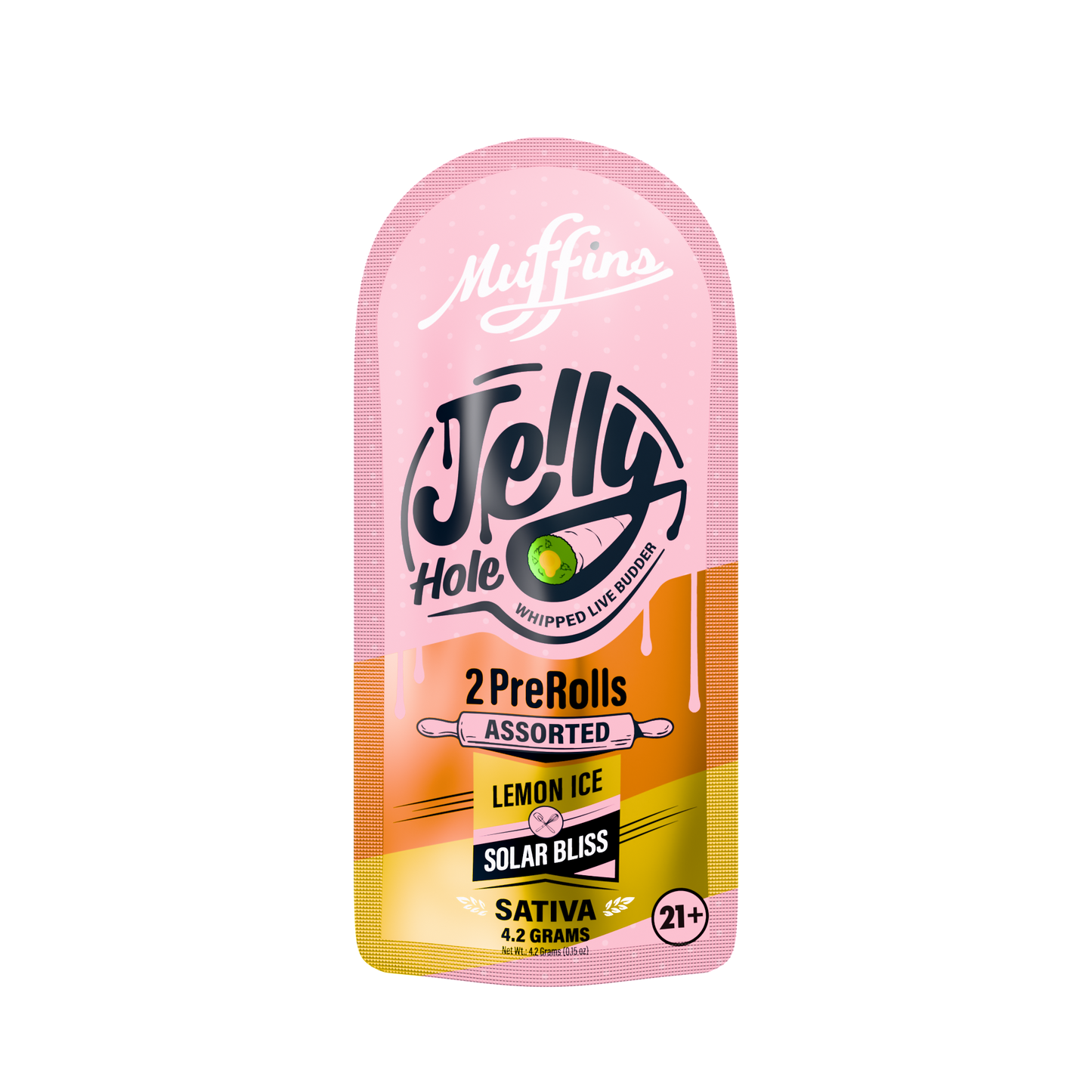Muffins - 4.20G Jelly Hole THC-P Pre-Rolls - 2pk - 10ct