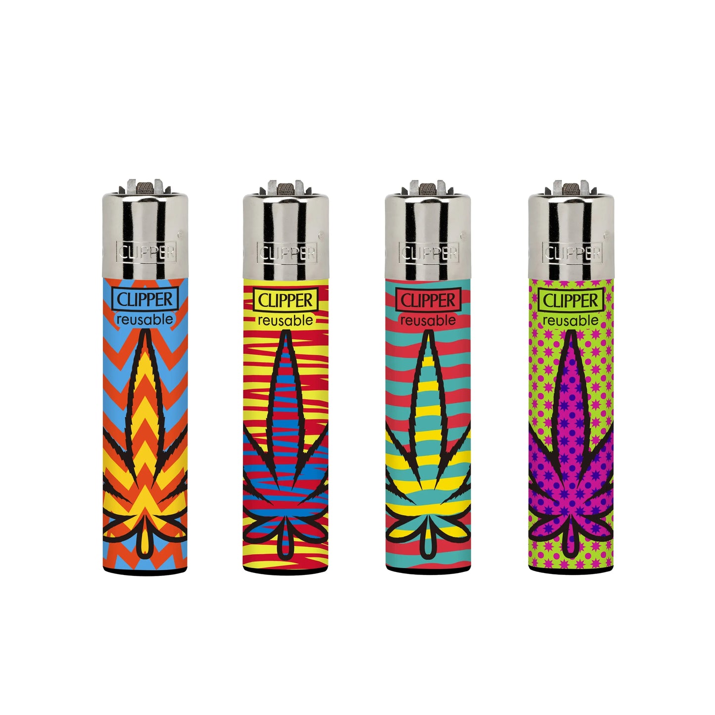 Clipper - Lighters - Colored Leaves - 48ct