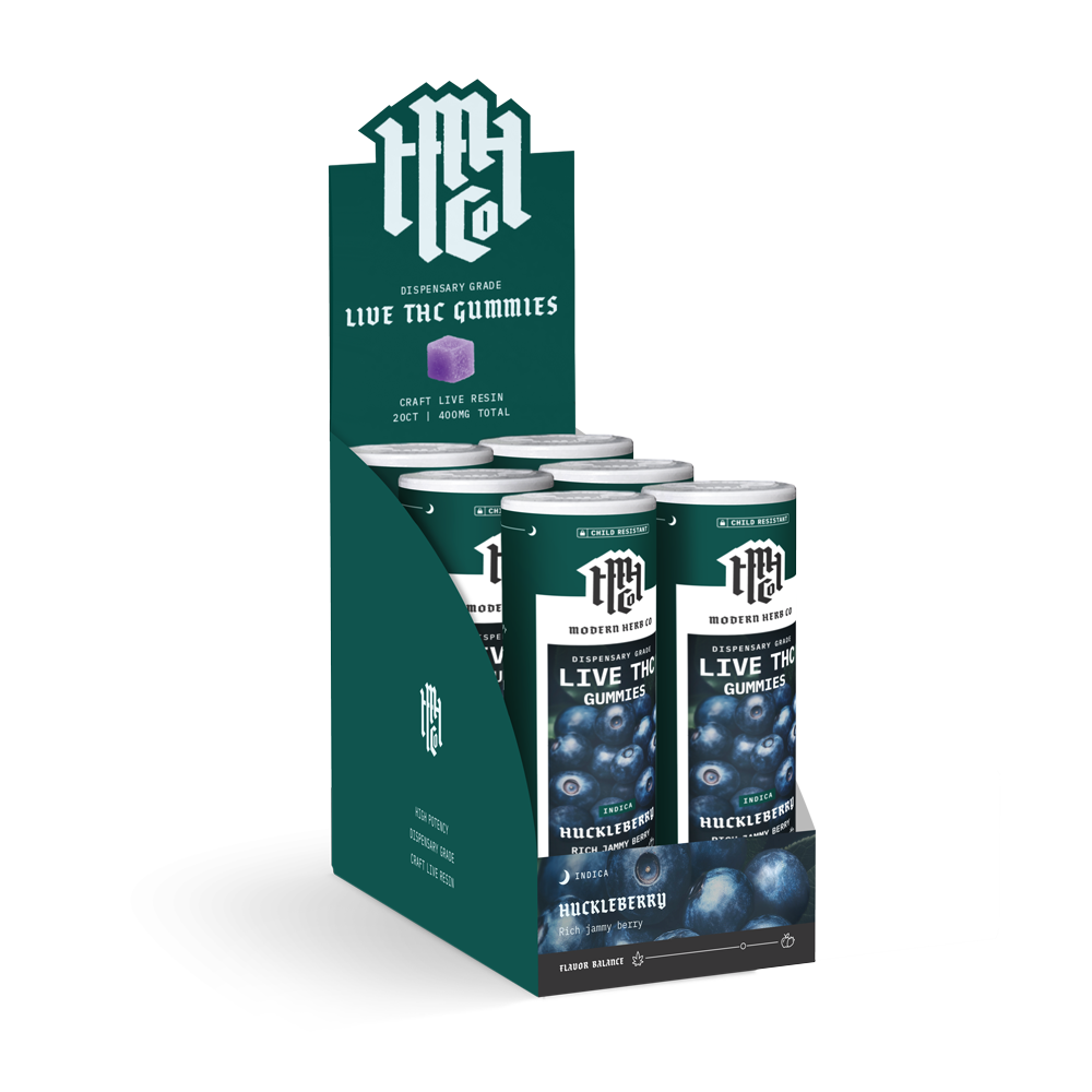 Modern Herb Co - 400mg Live Resin D9 THC Gummies - 20pk - 6ct