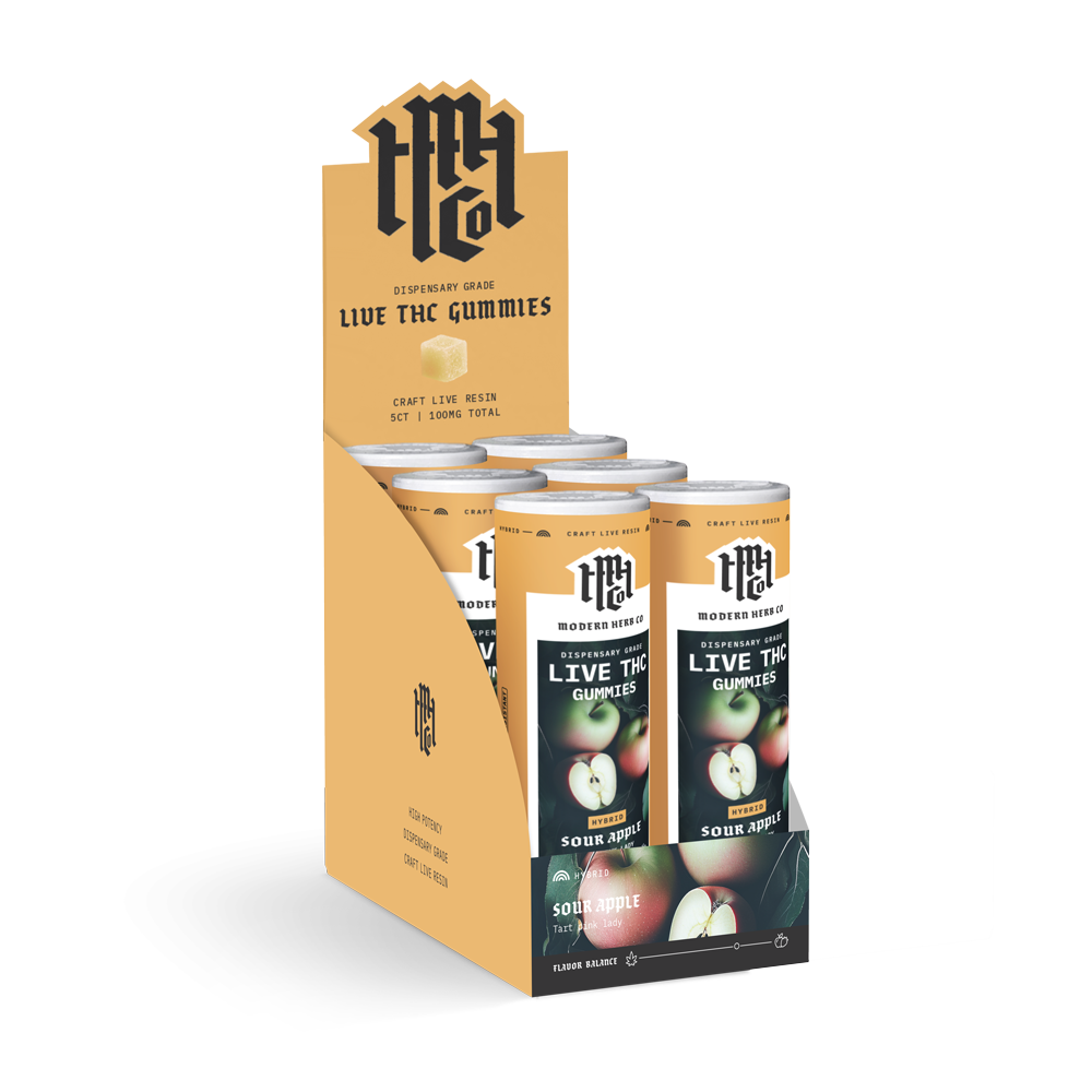 Modern Herb Co - 100mg Live Resin D9 THC Gummies - 5pk - 6ct