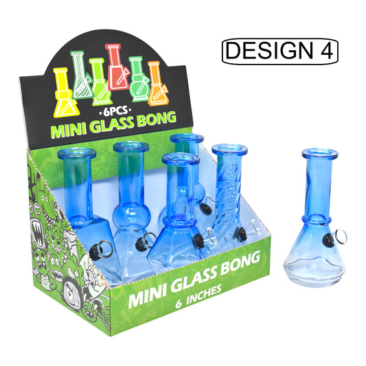 WP - 6" Bubble Neck Prism - D4 Clear - 6ct [ M2865 ]