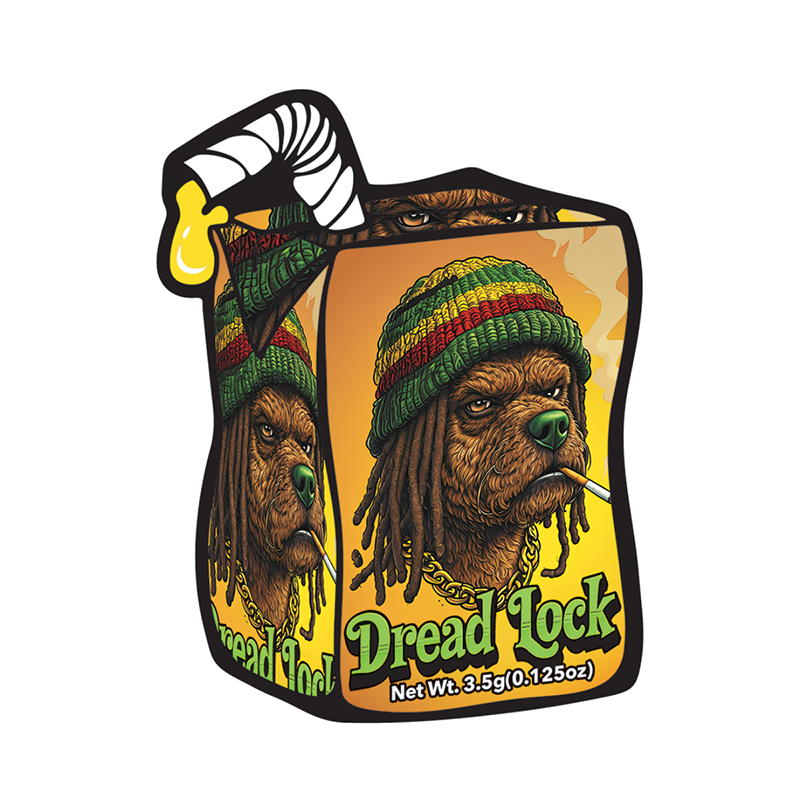 Mylar Bags - 50ct - 3.5g Die Cut Dread Lock