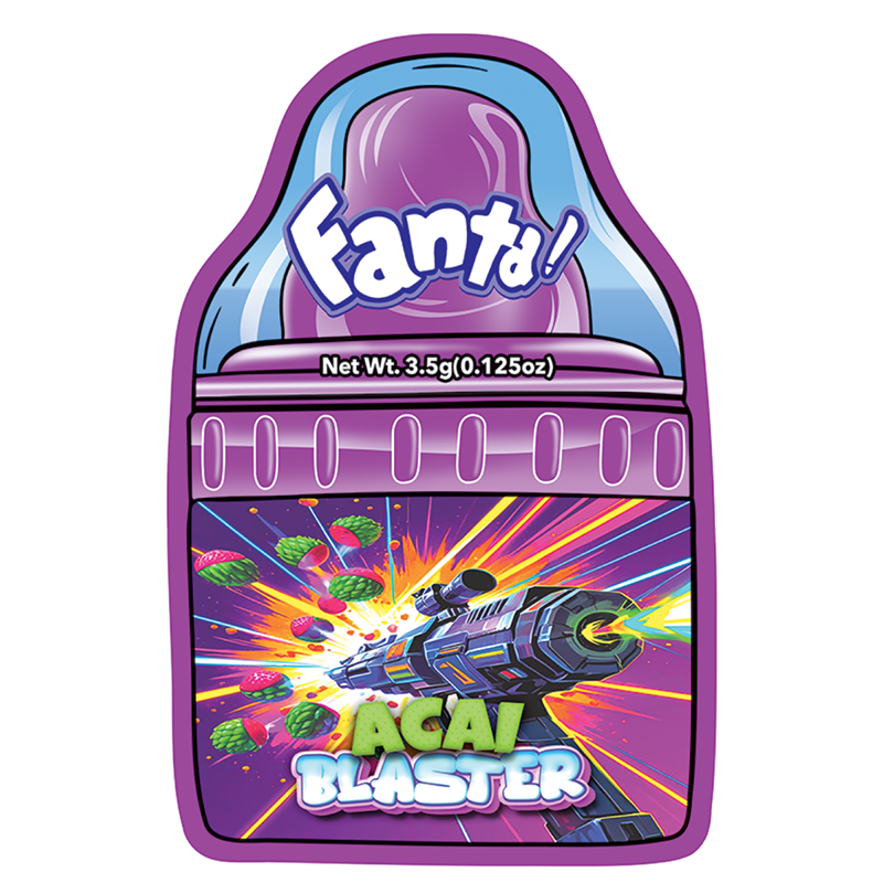 Mylar Bags - 50ct - 3.5g Die Cut Acai Blaster