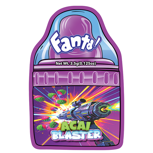 Mylar Bags - 50ct - 3.5g Die Cut Acai Blaster