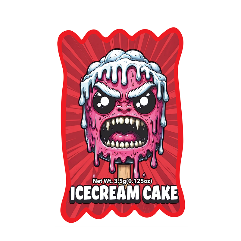 Mylar Bags - 50ct - 3.5g Die Cut Ice-cream Cake