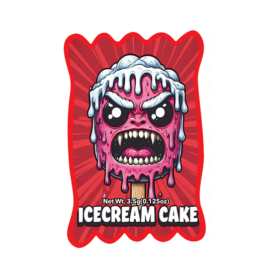 Mylar Bags - 50ct - 3.5g Die Cut Ice-cream Cake