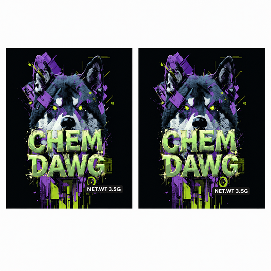 Mylar Bags - 100ct - 3.5g Designer Chem Dawg