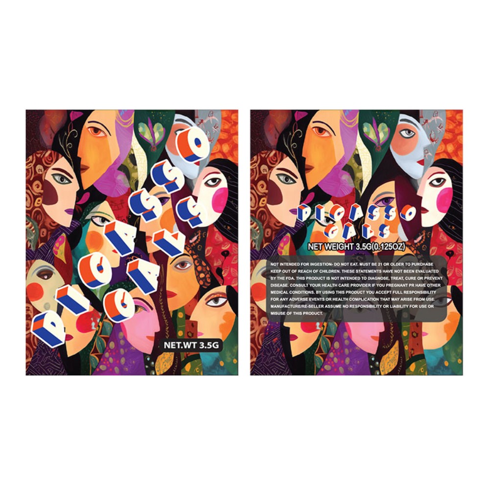 Mylar Bags - 100ct - 3.5g Designer Picasso Gals