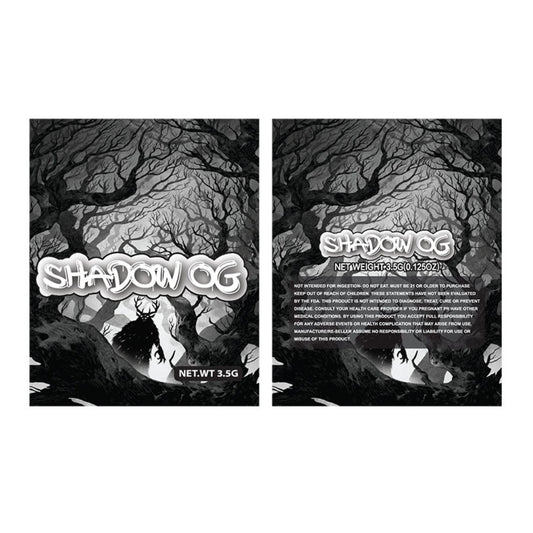 Mylar Bags - 100ct - 3.5g Designer Shadow OG