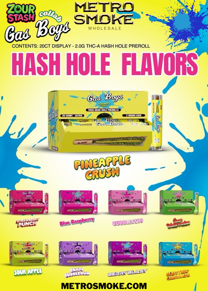 Gas Boys - 2g Hash Hole Preroll - 20ct