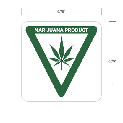 Labels - Marijuana Product - 0.75" x 0.75" - 1000ct