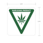 Labels - Marijuana Product - 0.75" x 0.75" - 1000ct