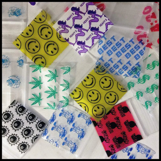 Apple Bags - 5/8" x 5/8" - 100pk - 10ct - Assorted Designs