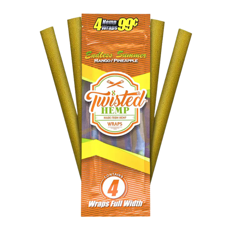 Twisted Hemp Wraps - 4pk - 15ct