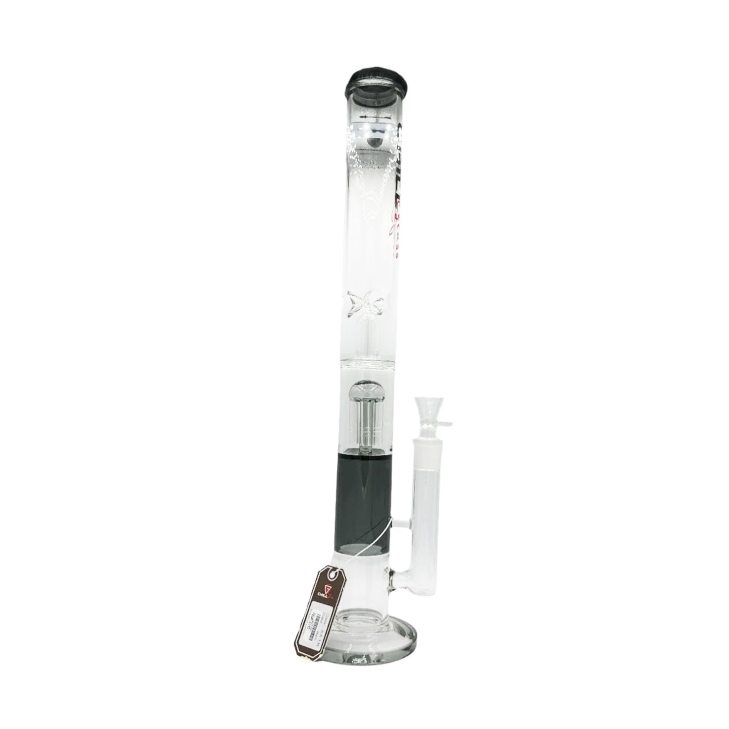 Chill Glass ColorT Tree Perc Water Pipe - Black 19" (MSRP $ 79.99) [JLA-135]