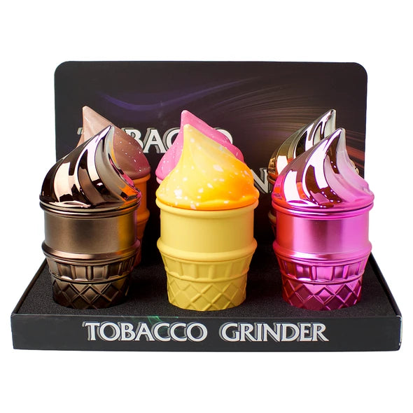 Grinders - 4pc Ice Cream Cones Design - 6ct